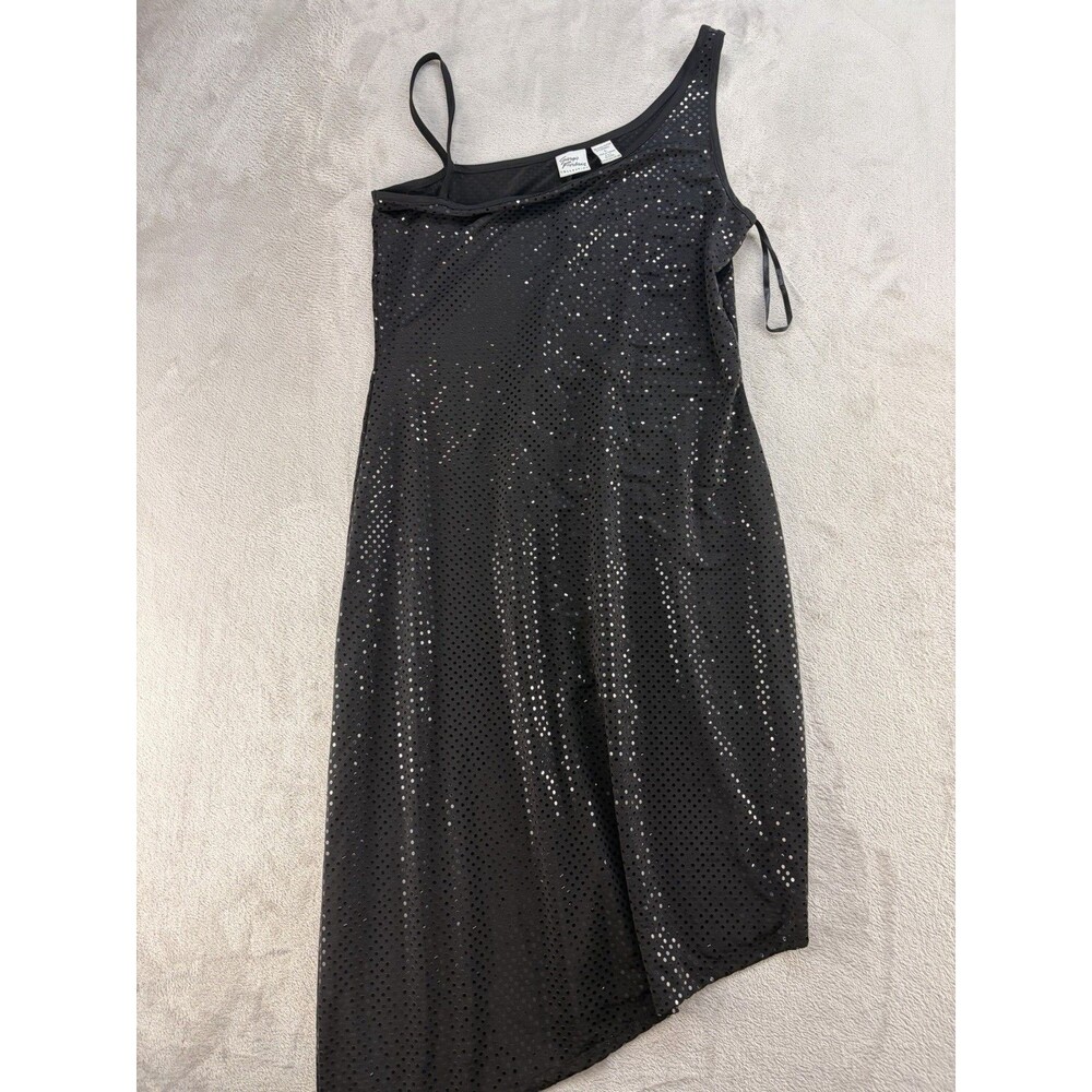 Giorgio Fiorlini One Shoulder Dress Large Black Cocktail